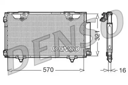 DCN50010 DENSO Конденсатор, кондиционер