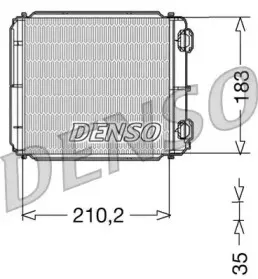 DRR23018 DENSO Теплообменник, отопление салона