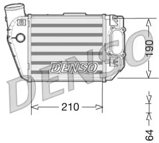 DIT02021 DENSO Интеркулер