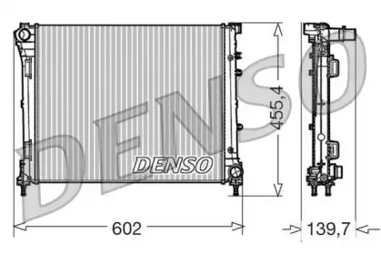 DRM09162 DENSO Радиатор, охлаждение двигателя