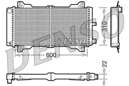 DRM10013 DENSO Радиатор, охлаждение двигателя