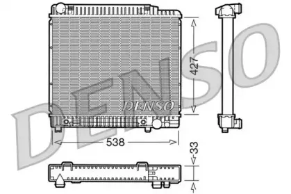 DRM17022 DENSO Радиатор, охлаждение двигателя