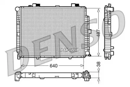 DRM17086 DENSO Радиатор, охлаждение двигателя
