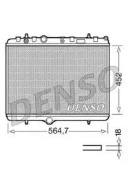 DRM21055 DENSO Радиатор, охлаждение двигателя