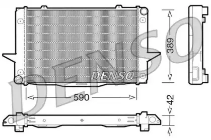 DRM33043 DENSO Радиатор, охлаждение двигателя