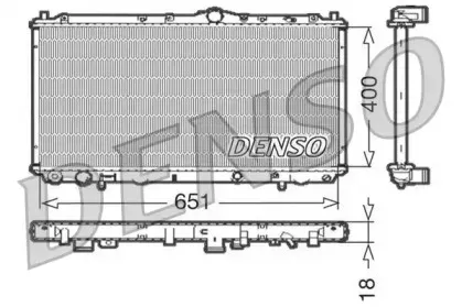 DRM33061 DENSO Радиатор, охлаждение двигателя
