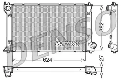 DRM50027 DENSO Радиатор, охлаждение двигателя