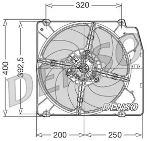 DER01005 DENSO Вентилятор, охлаждение двигателя
