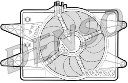DER09024 DENSO Вентилятор, охлаждение двигателя