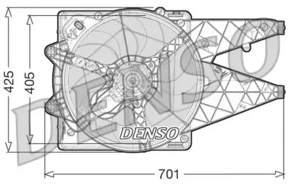 DER09101 DENSO Вентилятор, охлаждение двигателя