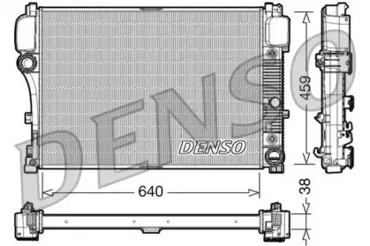 DRM17008 DENSO Радиатор, охлаждение двигателя