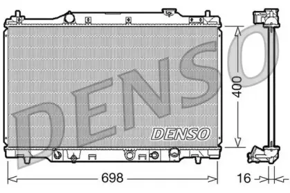 DRM40016 DENSO Радиатор, охлаждение двигателя