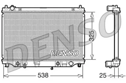 DRM44014 DENSO Радиатор, охлаждение двигателя
