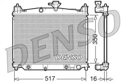 DRM44019 DENSO Радиатор, охлаждение двигателя