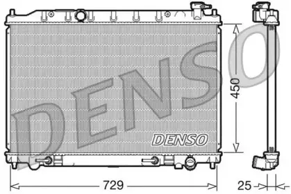 DRM46029 DENSO Радиатор, охлаждение двигателя