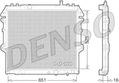 DRM50069 DENSO Радиатор, охлаждение двигателя