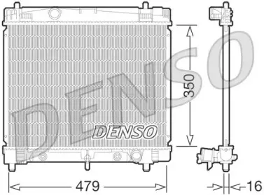 DRM50070 DENSO Радиатор, охлаждение двигателя