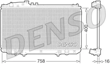 DRM51009 DENSO Радиатор, охлаждение двигателя