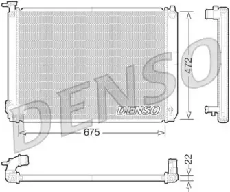 DRM51010 DENSO Радиатор, охлаждение двигателя