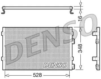 DCN06004 DENSO Конденсатор, кондиционер