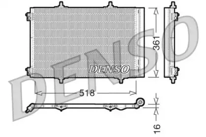 DCN07013 DENSO Конденсатор, кондиционер