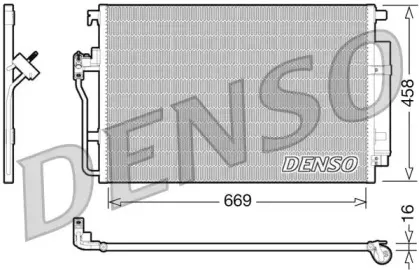 DCN17056 DENSO Конденсатор, кондиционер