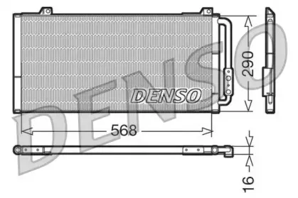 DCN24001 DENSO Конденсатор, кондиционер