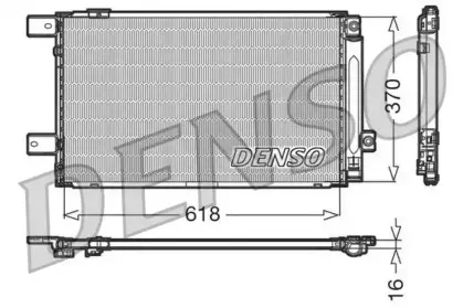 DCN50005 DENSO Конденсатор, кондиционер