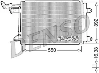 DCN32002 DENSO Конденсатор, кондиционер