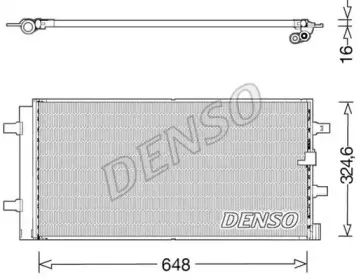 DCN02044 DENSO Конденсатор, кондиционер