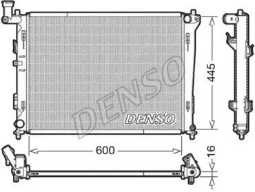 DRM41004 DENSO Радиатор, охлаждение двигателя