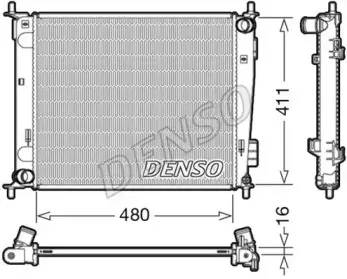 DRM43003 DENSO Радиатор, охлаждение двигателя