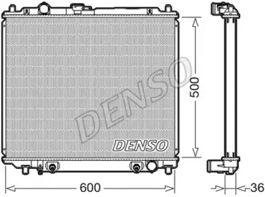 DRM45003 DENSO Радиатор, охлаждение двигателя