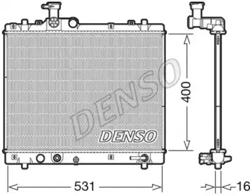 DRM47035 DENSO Радиатор, охлаждение двигателя