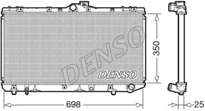 DRM50079 DENSO Радиатор, охлаждение двигателя