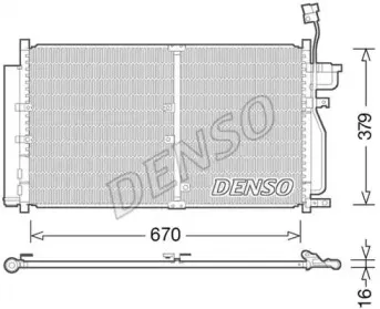 DCN15003 DENSO Конденсатор, кондиционер