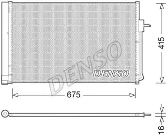 DCN15001 DENSO Конденсатор, кондиционер