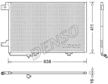 DCN17007 DENSO Конденсатор, кондиционер
