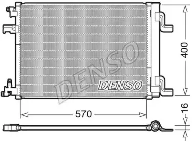 DCN20001 DENSO Конденсатор, кондиционер