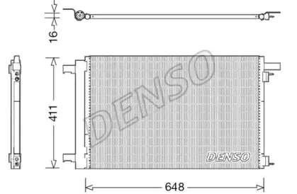 DCN21021 DENSO Конденсатор, кондиционер