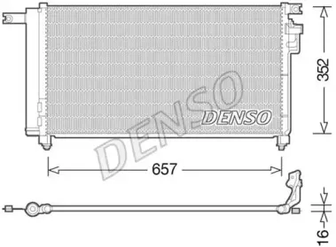 DCN43001 DENSO Конденсатор, кондиционер