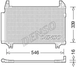 DCN50039 DENSO Конденсатор, кондиционер