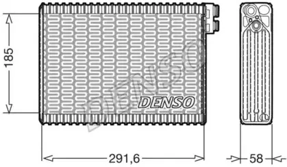 DEV09013 DENSO Испаритель, кондиционер