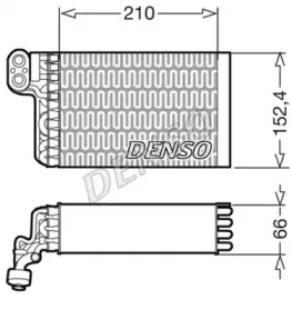 DEV09015 DENSO Испаритель, кондиционер