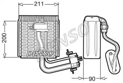 DEV12002 DENSO Испаритель, кондиционер