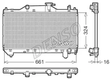 DRM50031 DENSO Радиатор, охлаждение двигателя
