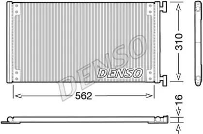 DCN09040 DENSO Конденсатор, кондиционер
