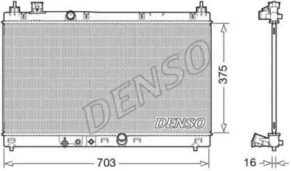 DRM40045 DENSO Радиатор, охлаждение двигателя