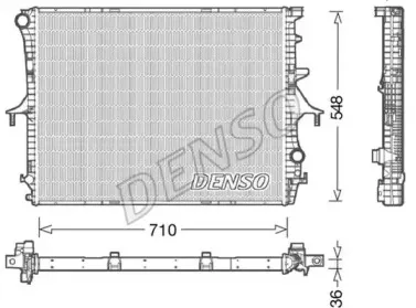 DRM02026 DENSO Радиатор, охлаждение двигателя