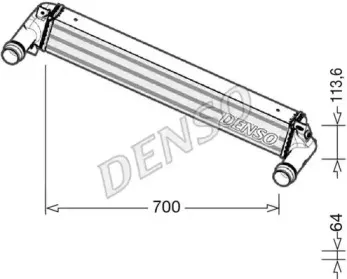 DIT06010 DENSO Интеркулер